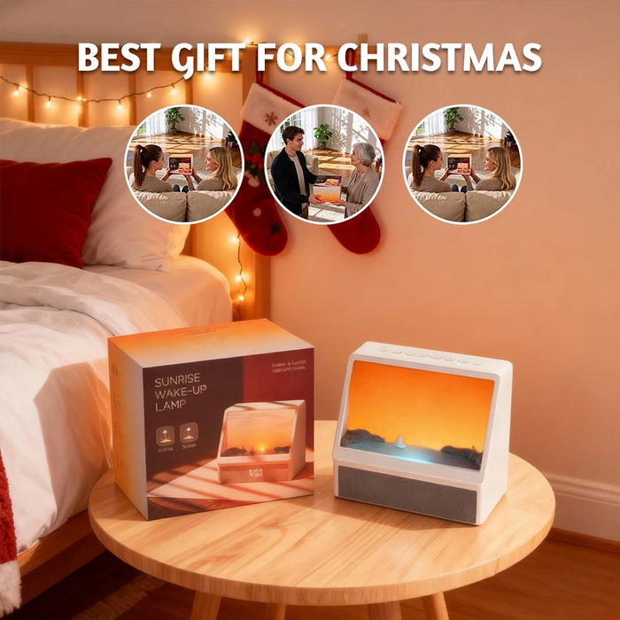 Bluetooth Sunrise Alarm Clock & Wake‑Up Light with White Noise and Dimmable Lamp