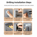 Wall-Mounted Folding Drying Rack — Rustproof Stainless Steel, Retractable Arms