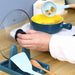 Foldable Pot Lid & Utensil Rack – ABS Plastic Kitchen Organizer