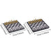 Magnetic Folding Chess Set — 25cm or 32cm, Gold & Silver Plastic Travel Board