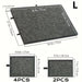 7-Piece Puzzle Storage Table with 6 Drawers — Felt Work Surface, Collapsible Organiser for 1000-Piece Jigsaws