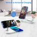 3-in-1 Magnetic Wireless Charger Stand for iPhone 12–17, Apple Watch Series 4–10 & AirPods (Qi)