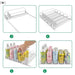Canned Beverage Push Rack — Self-Pushing Fridge & Counter Organiser (310/380/410mm)