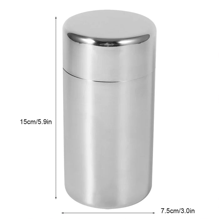 Stainless Steel Tea Canister – 400ml or 550ml with Tight-Fitting Sliding Lid