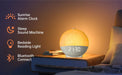 Wake-up Light Sunrise Alarm Clock — White Noise, Bluetooth Speaker & Colour-Changing Night Light (White)