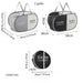 Large Foldable Laundry Hamper with Handles — Fabric Sorting Basket, Collapsible Organiser