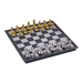 Magnetic Folding Chess Set — 25cm or 32cm, Gold & Silver Plastic Travel Board