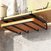 Under-Cupboard Kitchen Hanging Rack with Hooks — Paper Towel, Cutting Board & Pot Lid Holder