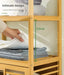 3/4-Tier Bamboo Laundry Hamper & Bathroom Rack with Pull-Out Shelves