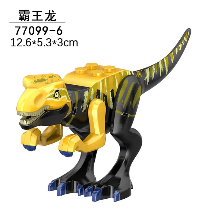 Tyrannosaurus Rex Building Block Figure — Jurassic Dinosaur Brick Toy (LEGO-compatible, 1pc)