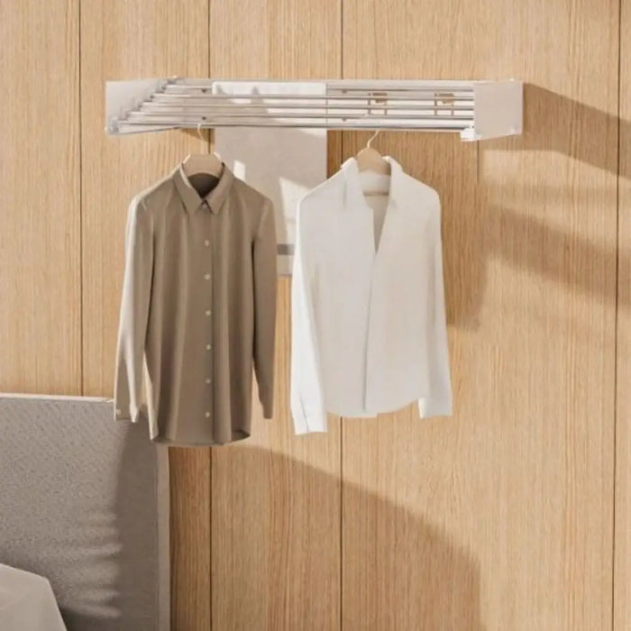 Carbon Steel Invisible Wall-Mounted Clothes Drying Rack — 60cm Hidden Foldable, Heavy-Duty