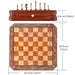 High-end 30.5cm (12") international chess set with metal pieces and two extra queens