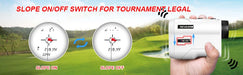 Golf Laser Rangefinder — 600 yd / 1000 yd Options, 6x, Slope Switch & Flag Lock