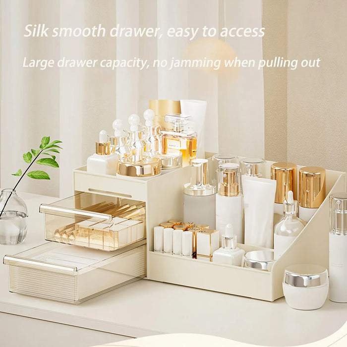 Makeup Organiser with Drawers — Cosmetic Storage for Dresser, Vanity & Bathroom Countertop