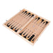 3-in-1 Wooden Travel Games Set – Chess, Checkers & Backgammon (Five Sizes)