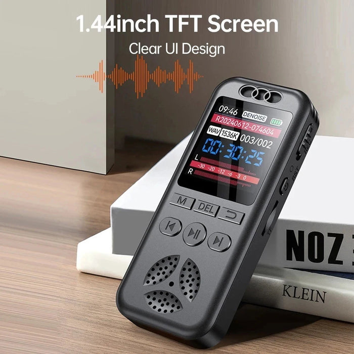 SU7 Digital Voice Recorder — 1536kbps WAV, Voice‑Activated, Up to 72 hrs