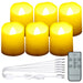 Rechargeable LED Tea Lights 6‑pack — Flameless Flicker, Remote & Timer, USB Multi‑Charge