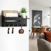 Wooden Wall-Mounted Key Rack & Mail Organiser — 6 Hooks