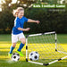 Children's Foldable Football Goal with Pump & Ball — Outdoor Lawn Training Gift