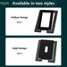 Desktop Speaker Stands — Carbon Steel 2‑Pack for Improved Stereo Sound & Shock Absorption
