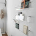 Clear Acrylic Floating Wall Shelf — Wall-Mount Magazine & Book Rack (30cm/40cm)