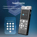 Digital Voice Recorder & MP3 Player — Dual Microphones, Voice‑Activated, Password Protection, Line‑in
