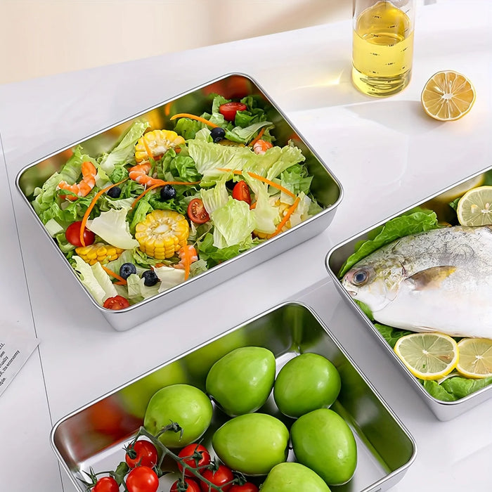 Stainless Steel Food Storage Container Set — Airtight, BPA-Free
