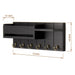 Wooden Wall-Mounted Key Rack & Mail Organiser — 6 Hooks