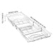 Expandable Clear Bath Shelf Over-Tub — Polycarbonate Bath Tray