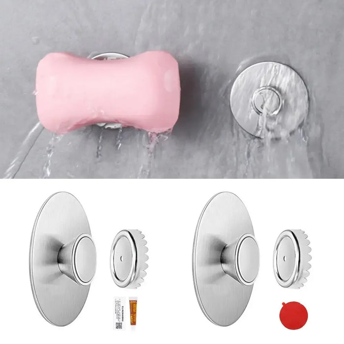 Perforation-Free Magnetic Soap Holder — Stainless Steel Wall-Mounted Soap Saver