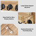 Wooden Wall-Mounted Key Holder with Mail Organiser | 5 Hooks (Dark Khaki/Black)