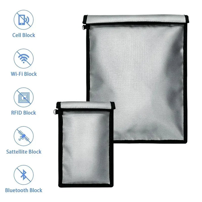 Waterproof, Fireproof Faraday Bag for Laptops, Tablets & Phones — Grey