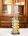 Silver Rotating Coffee Capsule Rack – 360° Base, Holds 40 Pods