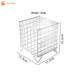Square Coffee Pod Holder — Large Capacity Iron Capsule Storage