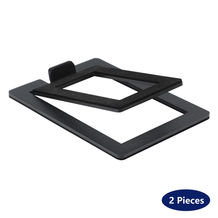 Desktop Speaker Stands — Carbon Steel 2‑Pack for Improved Stereo Sound & Shock Absorption