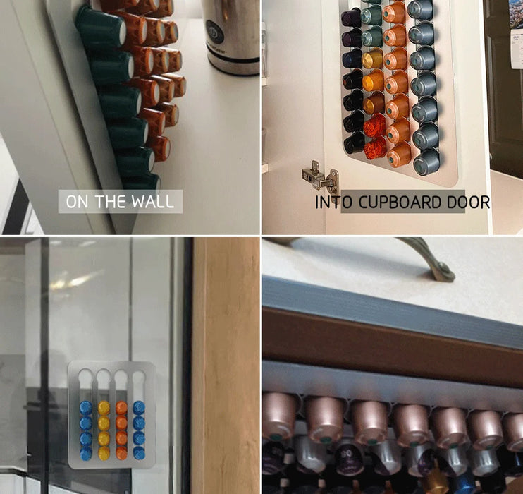 Rotating Coffee Pod Tower – Holds 24 or 40 Nespresso Original Capsules