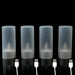 Rechargeable LED Tea Candles — Warm Yellow Flameless Pillars (1–4 pcs)