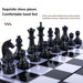 Folding Magnetic Chess & Checkers — 4 Sizes, Plastic HIPS, Teaching Book
