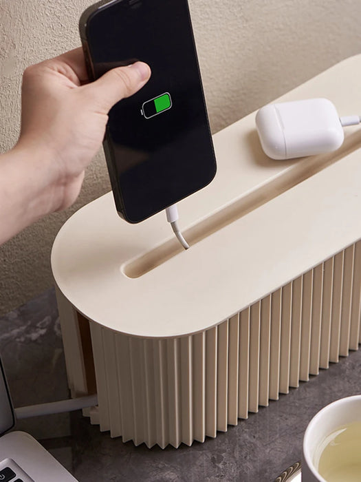 Household Socket Board Organiser Box – Cable Management, Stackable (33×13×11 cm)