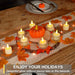 12-Pack Rechargeable LED Tea Lights — USB Charge, Remote & Timer, Warm White