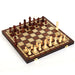 Magnetic Wooden Chess, Checkers & Backgammon Set — Foldable Travel Board with Extra Queens