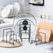 Iron Art Multi-Layer Kitchen Rack — Space-Saving Cutting Board & Lid Organiser