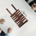 Portable Leather Backgammon Storage Bag with Lightweight Foldable Board