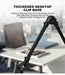 360° Microphone Boom Arm — Adjustable Desktop Mic Stand (Black)