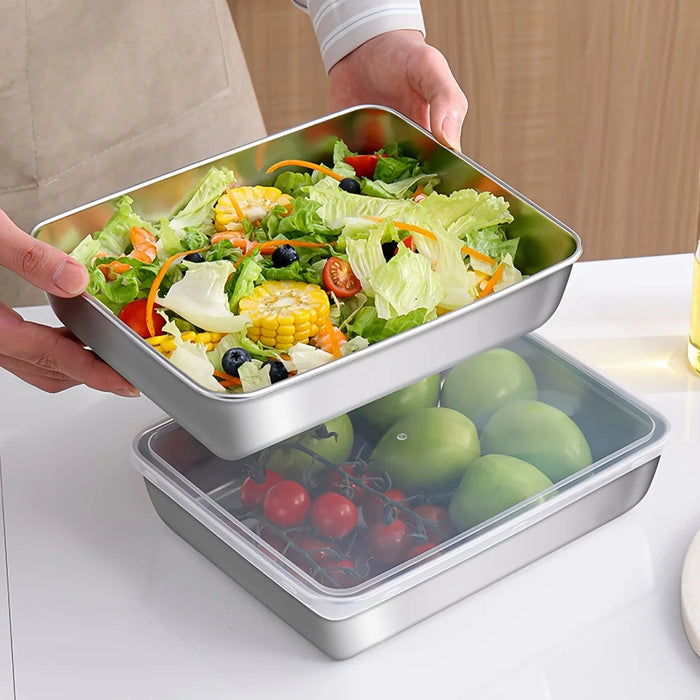 Stainless Steel Food Storage Container Set — Airtight, BPA-Free