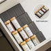 4‑Pack Adjustable Drawer Spice Racks — Tiered Kitchen Spice Organiser (Black or White)