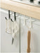 S-shaped Metal Over-Cabinet Door Hooks — Multi-purpose Kitchen & Bathroom Storage