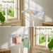 Wall-mounted Foldaway Drying Rack — 80cm (5 rods) or 100cm (6 rods)