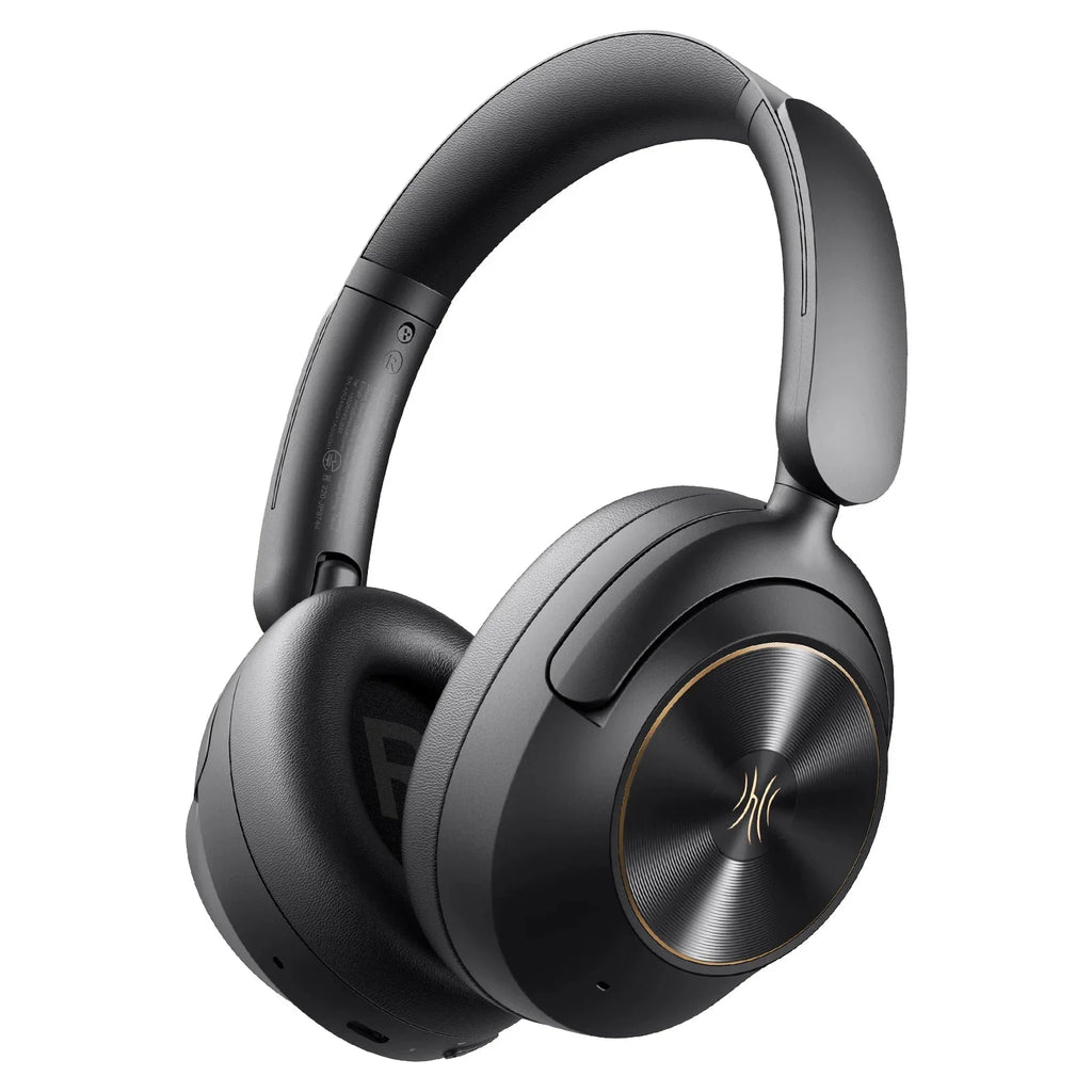 Focus A6 - ANC Vezeték nélküli Bluetooth 6.0 fejhallgató, 48dB hibrid aktív zajcsökkentés, fül köré illeszkedő, magas felbontású hang, LDAC, beépített mikrofon, alkalmazásvezérlés - Tökéletes ingázáshoz, munkához, utazáshoz és elmélyült zenerajongóknak