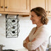5-Tier Wall-Mounted Pot Lid Rack — Stainless Steel, Foldable, Space-Saving